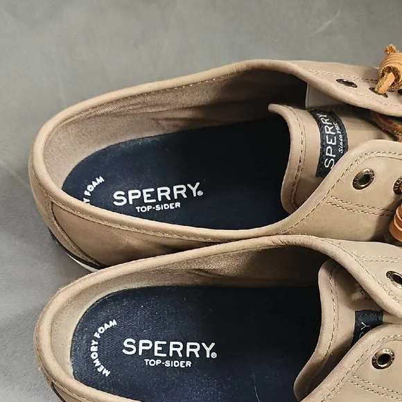 Sperry Tan Sneakers with White Soles - Picture 5 of 6